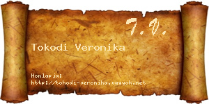 Tokodi Veronika névjegykártya